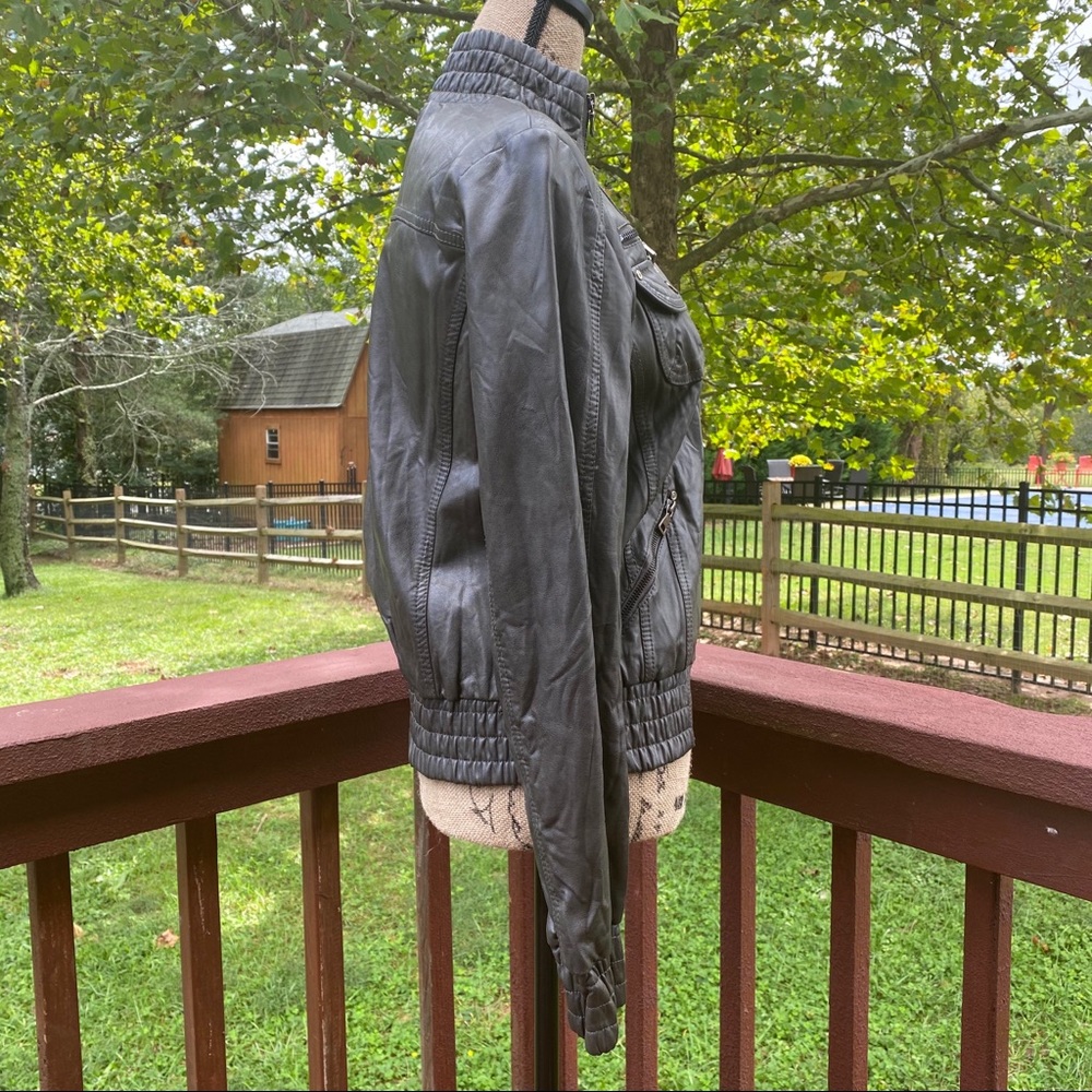 ❌SOLD❌ Aldo Vintage Moto Zip Jacket - Picture 7 of 16